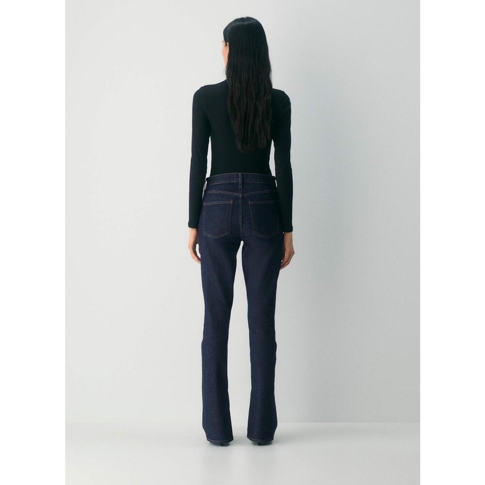 Agolde Ingram Dark Indigo Regenerative Cotton Split Jeans 23 - Picture 3 of 13
